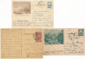 12 db régi és modern levelezőlap 1941-1967 között (marosvásárhelyi Szathmári család levelezése) / 12 pre-1945 and modern postcards mixed from a family correspondence from Targu Mures