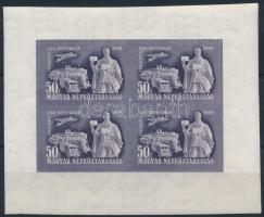 1949 Bélyegnap (22.) vágott kisív (100.000)