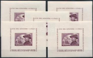 1950 Bélyegnap (23.) - Bem 5 db blokk (60.000)