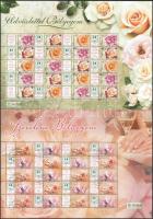 2006 4 klf promóciós teljes ív: Rózsák, Szerelem, Első bélyegem, Virágok