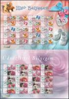 2006 4 klf promóciós teljes ív: Rózsák, Szerelem, Első bélyegem, Virágok