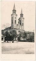 1941 Zombor, Sombor; Kármelita templom, kioszk / church, kiosk (EK)