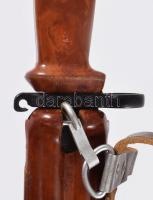 AK-47 bajonett, bakelit/fém markolattal és hüvellyel, h: 27 cm