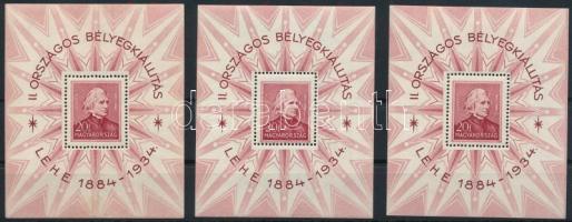 1934 LEHE 3 db blokk (120.000)