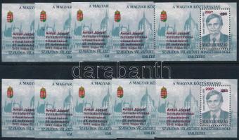 2010 Antall József 10 db blokk (40.000) / 10 x Mi block 336