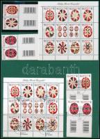 2013 Húsvét sor vonalkódos párokban + blokk, postatiszta és pecsételt. RR! / Mi 5602-5605 pairs + block