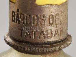 2 darab színes porcelán fejes szódásüveg + 2 darab fej, m: 30 cm