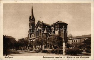 1929 Budapest IX. Ferencvárosi templom (EK)