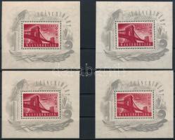1948 Lánchíd (I.) 4 db blokk (140.000)