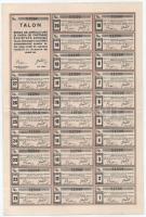 Románia 1936. Kolozsvár "Mezőgazdasági Bank és Takarékkassza" részvénye 600L-ről, szárazpe...