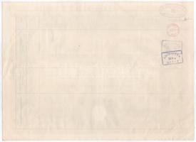 Románia 1943. Nagyszeben "Albina Hitel- és Takarékintézet" öt darab névre szóló részvénye ...