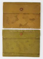 1900-1902 Borászati Lapok Zsebnaptára patentos borítók, 2 db