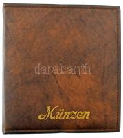 14db-os érmetétel használt állapotú berakóban 8db berakólappal (némelyik sérült), közte 1947. 5Ft Ag "Kossuth" + 2002. 100Ft "Kossuth" (2x) + 2003. 20Ft "Deák" (2x) + 1943. 5P Al "Horthy Miklós születésének 75. évfordulójára" + 3db vas hamis T:vegyes