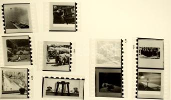 ca 1940 Művészfotók katonai fotók, egyéb fotó negatívok csík változatos témákkal
