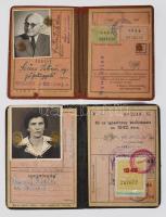 1923-1958 15 db változatos vasúti fényképes igazolvány