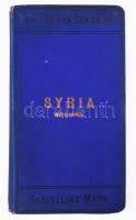 cca 1910 Syria with index. By William Shawe. Philips' New Series of Travelling Maps. [Szíria térképe, névmutatóval.] London, George Philip &amp; Sohn, 10 sztl. lev.+ 1 (kihajtható térkép, 66,5x53,5 cm) t. Kiadói egészvászon-borítóban.