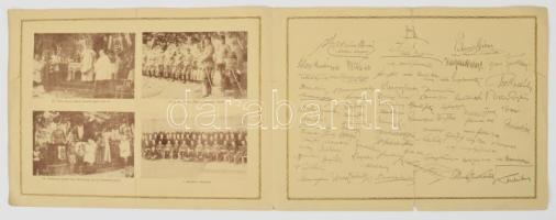 Emléklap a volt Cs. és Kir. 12. Tábori Ágyúsezred hősi halottainak tiszteletére a budapesti Gróf Pál...