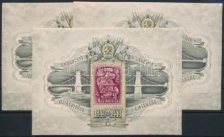 1949 Lánchíd (III.) 3 db blokk (330.000)