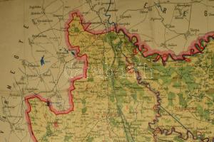 1910 Szatmár vármegye közigazgatási és földmívelési térképe. Szerk. és nyom. a m. kir. állami nyomdá...