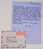 Levelek Vezér Erzsébet (1915-2003) irodalomtörténészhez.
Megyery Sári író, költő/ színésznőként Sac...