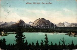 1909 Tátra, Magas-Tátra, Vysoké Tatry; Csorbaer See / Csorba tó. Cattarino S. utóda, Földes Samu kiadása (Eperjes) / lake (EB)