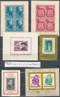 1938-1959 Blokk és kisív tétel berakólapon (79.700) / Small lot