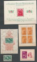 1938-1959 Blokk és kisív tétel berakólapon (79.700) / Small lot