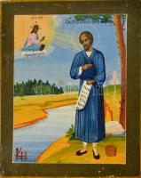 Ikon - Verhoturjei Szimeon. cca 20. sz. első fele, 18x14 cm