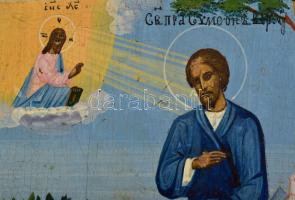 Ikon - Verhoturjei Szimeon. cca 20. sz. első fele, 18x14 cm