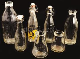 7 db üveg: Bambi, joghurtos, tejes stb.