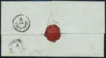 ~1855 3kr levélen "NYERGES-ÚJFALU" - Waitzen