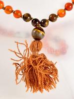 Tűz achát nyaklánc