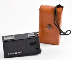 Kijev 30 szovjet mini kém fényképezőgép, kis kopással, eredeti tokkal / Kiev 30 vintage USSR miniatu...