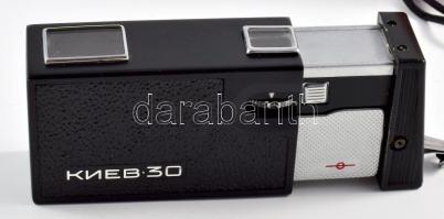 Kijev 30 szovjet mini kém fényképezőgép, kis kopással, eredeti tokkal / Kiev 30 vintage USSR miniatu...