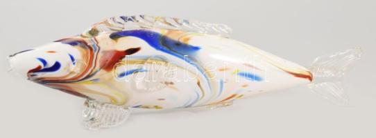 Salgótarjáni üveg hal. 34 cm