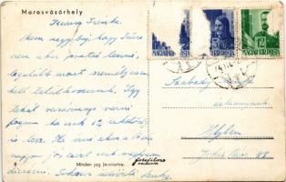 1944 Marosvásárhely, Targu Mures; mozaiklap / multi-view postcard (Rb)