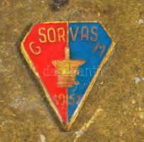 2 db szocreál aluminium szobor Fémöntő munkás, labdarúgó 17 , 22 cm