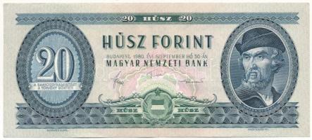 1980. 20Ft T:F szép papír Adamo F17