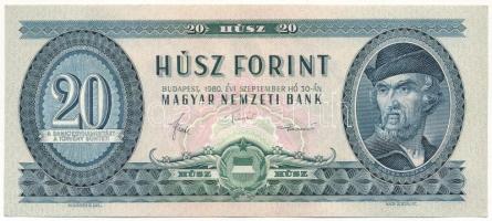 1980. 20Ft T:F szép papír Adamo F17