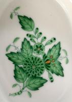 Herendi Apponyi mintás porcelán kosár. Kézzel festett, jelzett, hibátlan 15 cm