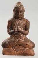 Buddha, ülő kerámia figura 17 cm