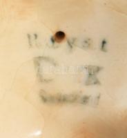 Royal Dux elefánt figura, jelzett, fülén kis sérüléssel, 10x8 cm