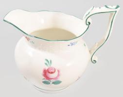 Óherendi bécsirózsás mokkás / kávés készlet. Jelzett, rózsafogó sérült, cukortartó hiánnyal, egyik c...