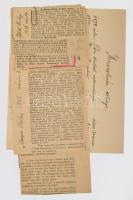 ca 1880 Pór Antal. (1834-1911) történész, politikus, egyházi író, kanonok.
autográf levele ill. töb...