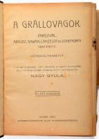 Nagy Gyula: A Grállovagok. Parszivál, Artusz, Gawan, Lanzelot és Lohengrin története. Hősköltemény. A XI-XIII. századbeli brit, ófrancia és német eposzokból és lovagregényekből összeáll és ford.: - - . Győr, 1927, Győregyházmegyei Alap-ny., 432 p. Első kiadás. Kiadói egészvászon-kötés, kissé viseltes borítóval, helyenként kissé sérült, foltos lapokkal, egy kijáró lappal.