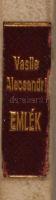 Vasile Alecsandri: Emlék. Versek. Fordította, életrajzi bevezetéssel és jegyzetekkel ellátta: Bardóc...