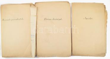 cca 1920 A különböző kategóriákba; Múzeumok és pénzintézetek, udvari méltóságok, követségek és konzulátusok, katonai hatóságok, Amerika, Főváros és bíróságok - sorolt levelek írói a "Magyarország" című lap megküldését köszönik meg.194 db köszönőlevél.