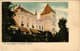 Őraljaboldogfalva, Őrboldogfalva, Santamaria-Orlea; Kendeffy kastély. Kendoff A. és fia kiadása / castle (vágott / cut)