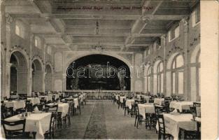 Eszék, Essegg, Osijek; Blagovacnica Hotel Rajal. R. Bacic / Speise Saal / szálloda étterme, belső / hotel restaurant, interior (EK)