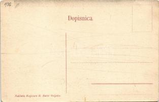 Eszék, Essegg, Osijek; Blagovacnica Hotel Rajal. R. Bacic / Speise Saal / szálloda étterme, belső / ...